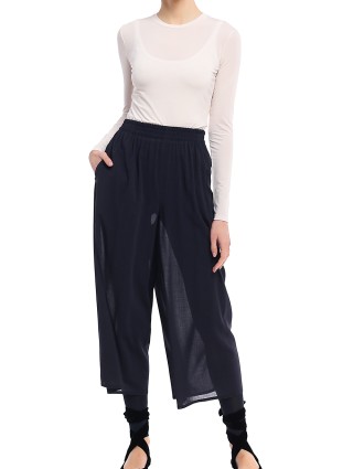 Тёмно-синие брюки MAX MARA: фото 3 - Invogue